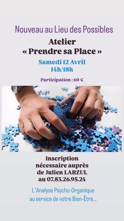 prendre sa place